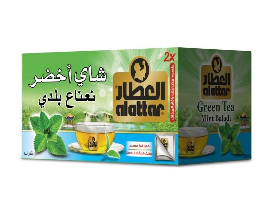 شاي اخضر بالنعناع 20 ظرف | العطار السوري