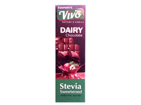 Dairy chocolate bar 20 gm , with hazelnuts , stevia sweetened | Evoreen