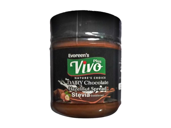Dairy spread chocolate 200 gm, with hazelnuts stevia sweetned | Evoreen